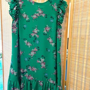 CeCe Green shift style dress. Like new.